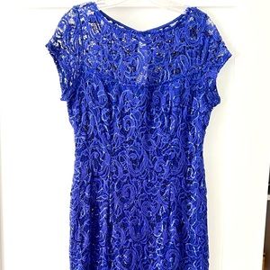 Lace Sequin Sheath Dress